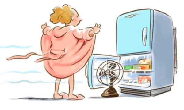 dealing with hot flashes