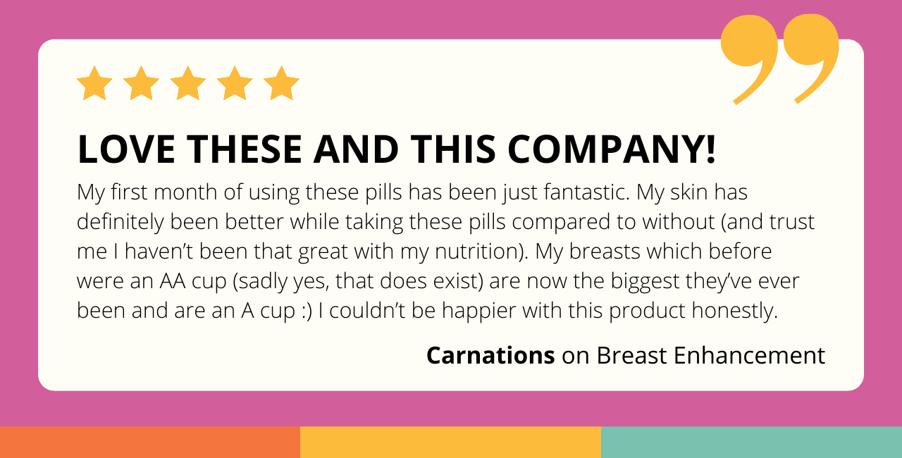 review from a Bust Bunny Breast Enhancement user