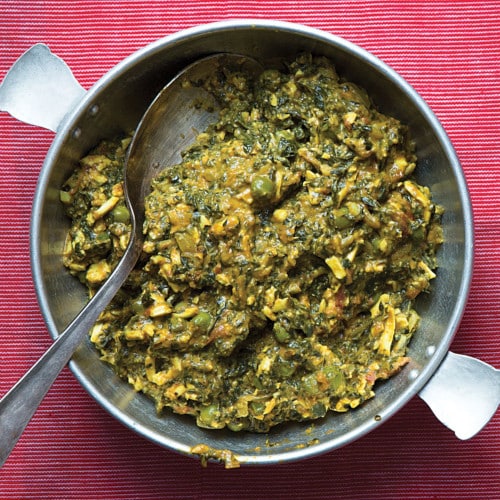 creamy spinach and fenugreek