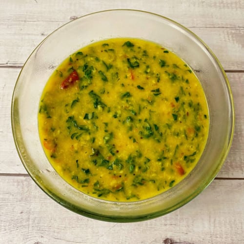 dal with fresh fenugreek leaves