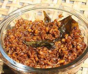 sprouted fenugreek pickle