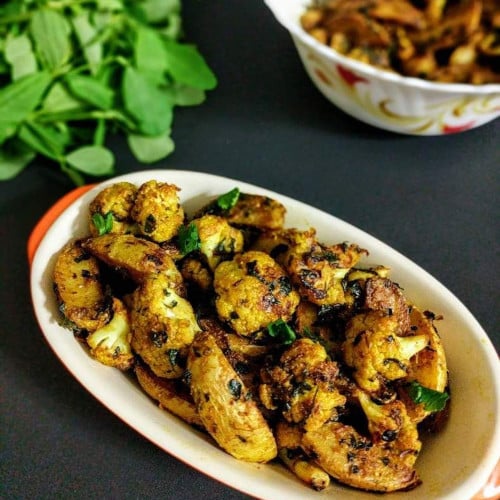 potato cauliflower and fenugreek