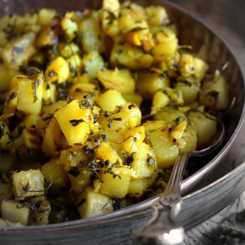 fenugreek potato stir fry