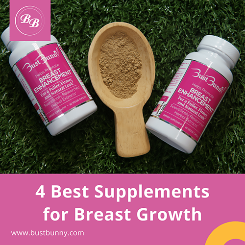 Bust Bunny supplements for breast growth Instagram promo