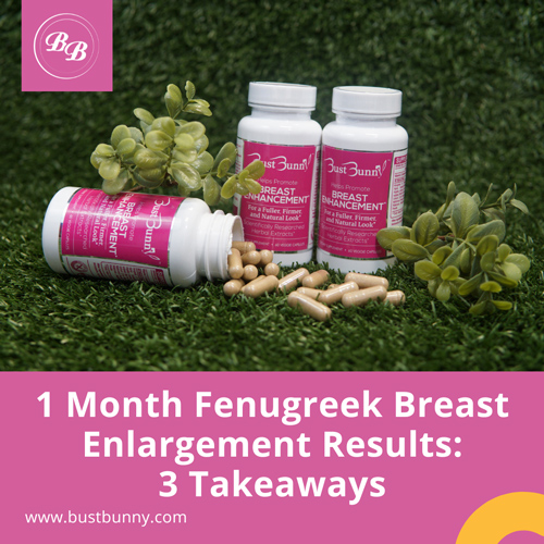 share on Instagram 1 month fenugreek breast enlargement