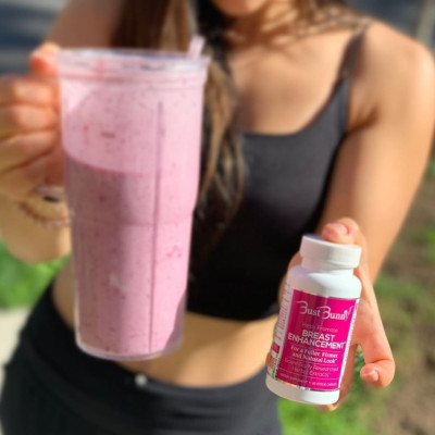 Bust Bunny Breast Enhancement supplement smoothie