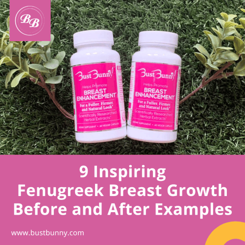 inspiring fenugreek breast growth before and after Instagram promo
