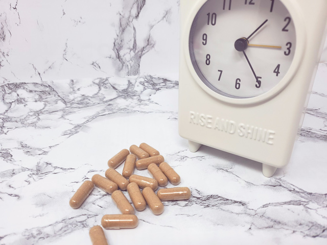  white clock and Bust Bunny supplements