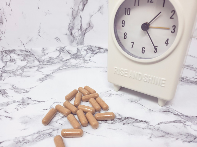 white clock and Bust Bunny supplements