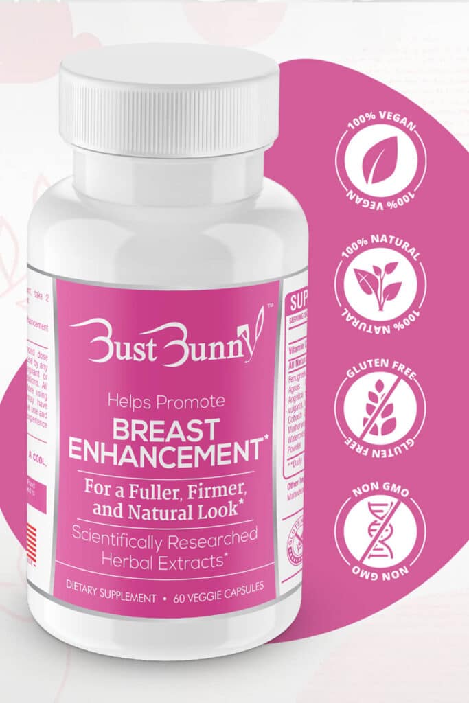 Breast Enhancement Bottle and Icons