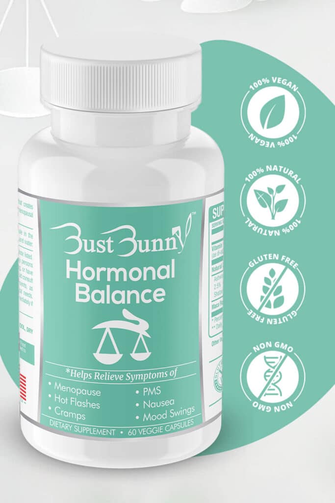 Hormonal Balance Bottle and Icons