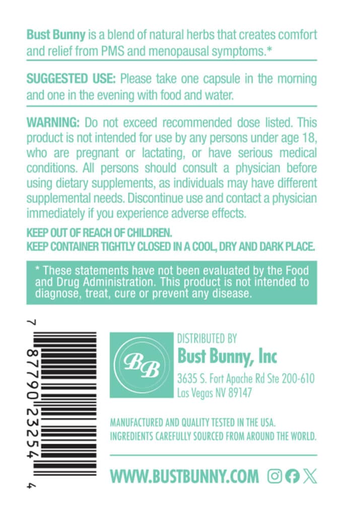 Hormonal Balance Label