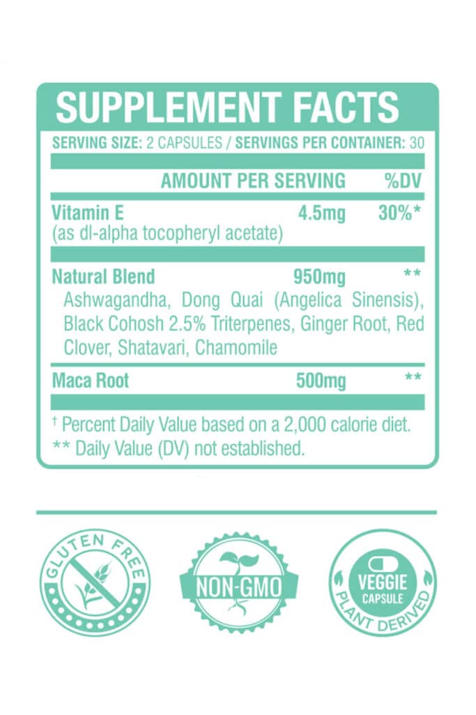 Hormonal Balance Supplement Facts