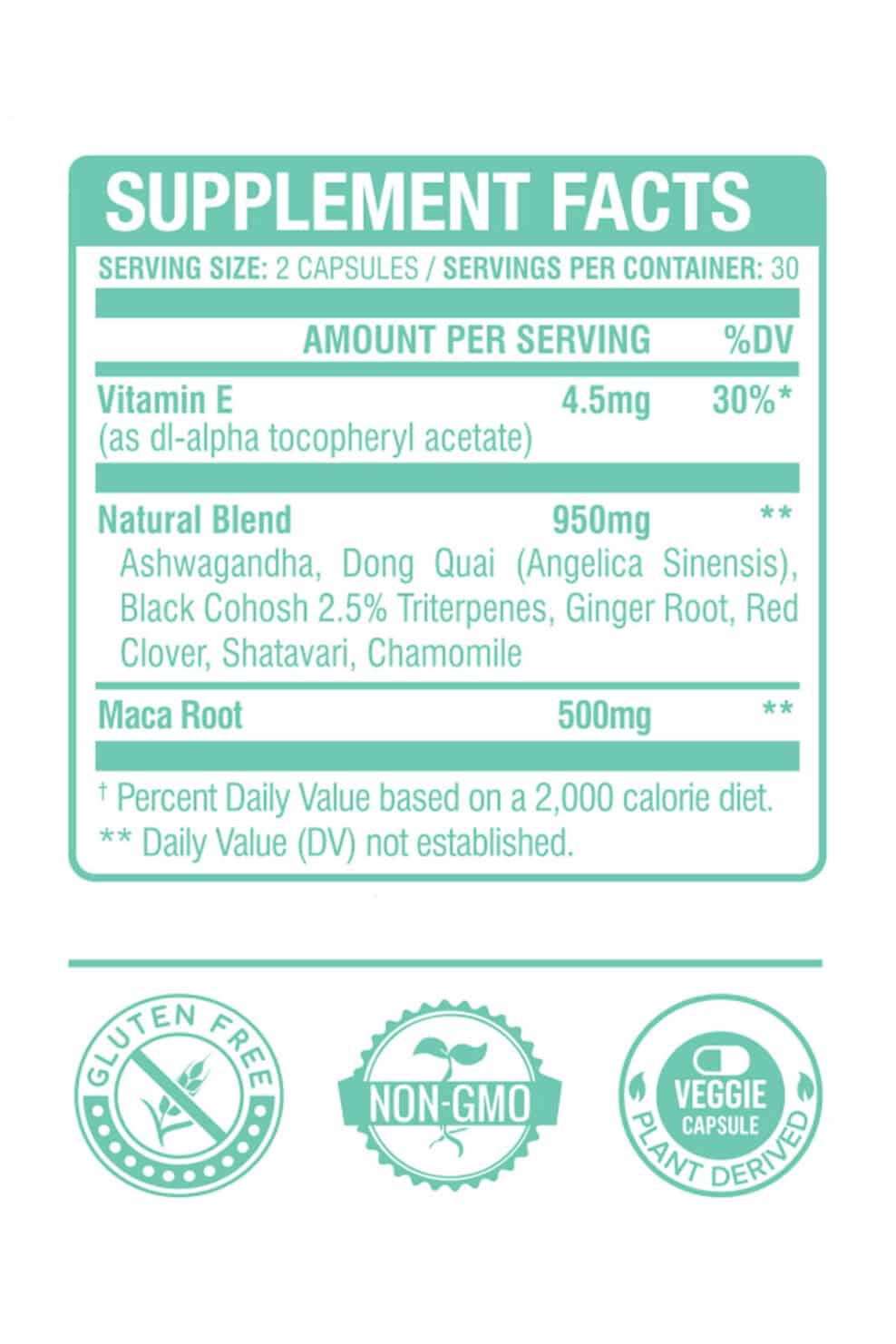 Hormonal Balance Supplement Facts